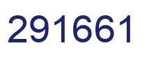 Number 291661 blue image