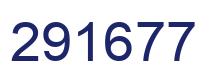 Number 291677 blue image