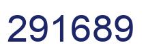 Number 291689 blue image