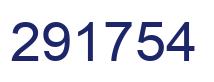 Number 291754 blue image