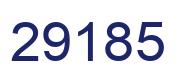 Number 29185 blue image