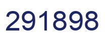 Number 291898 blue image