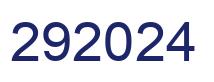 Number 292024 blue image