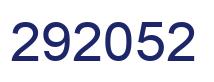 Number 292052 blue image