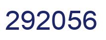 Number 292056 blue image