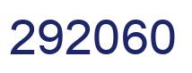 Number 292060 blue image