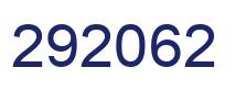 Number 292062 blue image