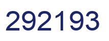 Number 292193 blue image