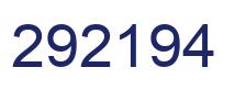 Number 292194 blue image