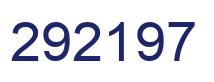 Number 292197 blue image