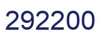 Number 292200 blue image