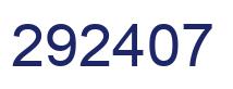 Número 292407 imagen azul