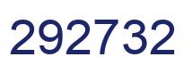 Number 292732 blue image