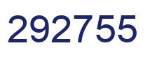 Number 292755 blue image