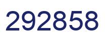 Number 292858 blue image