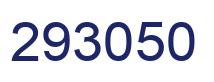 Number 293050 blue image