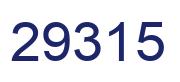 Number 29315 blue image