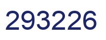 Number 293226 blue image