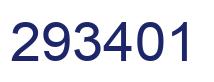 Number 293401 blue image