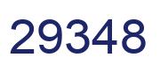 Number 29348 blue image