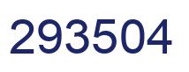 Number 293504 blue image