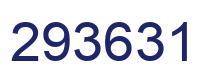 Number 293631 blue image