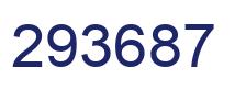Number 293687 blue image