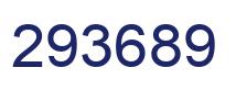 Number 293689 blue image