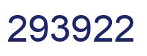Number 293922 blue image