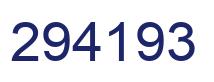 Number 294193 blue image