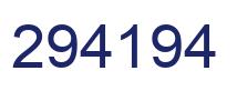 Number 294194 blue image