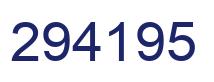 Number 294195 blue image