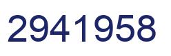 Number 2941958 blue image
