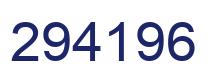 Number 294196 blue image