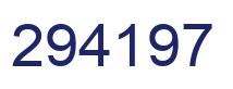 Number 294197 blue image