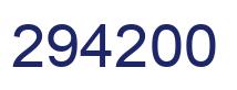 Number 294200 blue image