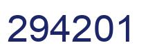 Number 294201 blue image