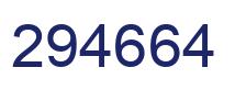 Number 294664 blue image