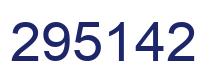 Number 295142 blue image