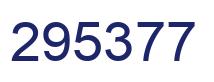 Número 295377 imagen azul