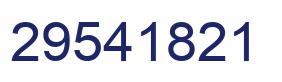 Number 29541821 blue image