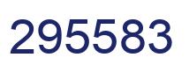Number 295583 blue image