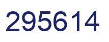 Number 295614 blue image