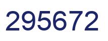 Number 295672 blue image