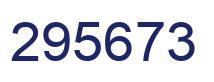 Number 295673 blue image