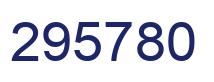 Number 295780 blue image