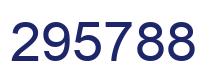 Number 295788 blue image