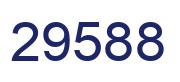 Number 29588 blue image