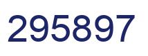 Number 295897 blue image