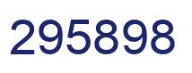 Number 295898 blue image